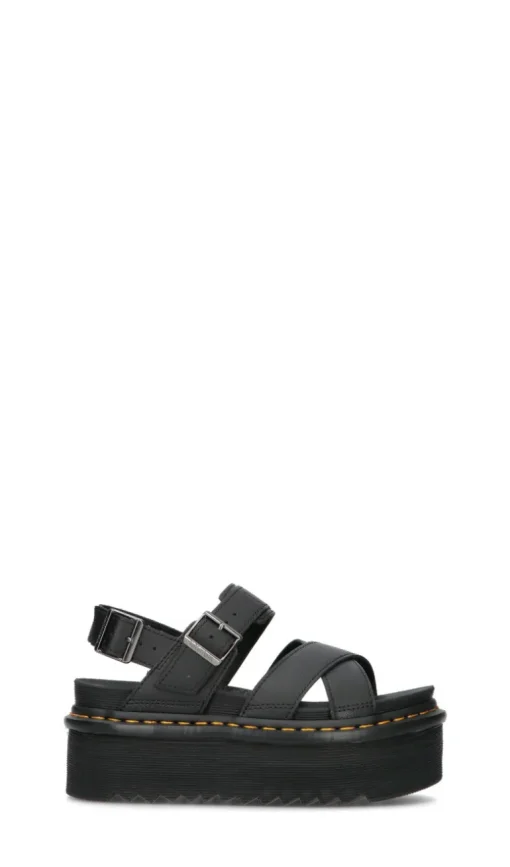 DR. MARTENS Sandalo donna nero in pelle