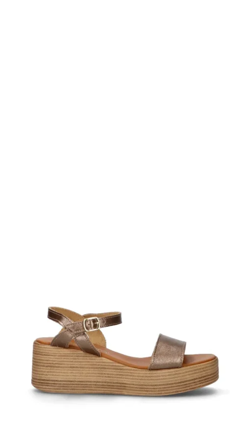 VARIOPINTO Sandalo donna bronzo in pelle