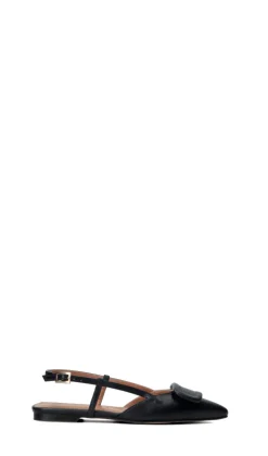 ALLESSENZA Slingback donna nera in pelle