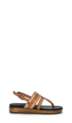 ALVIERO MARTINI Sandalo donna marrone in pelle