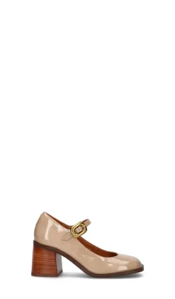 ANGEL ALARCON Décolleté donna rosa in pelle