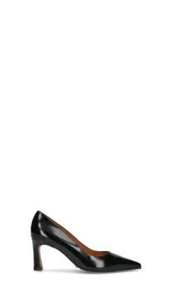 ANGEL ALARCON Décolleté donna nera in pelle