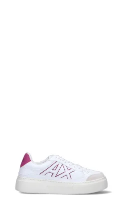 ARMANI EXCHANGE Sneaker donna bianca/fucsia in pelle