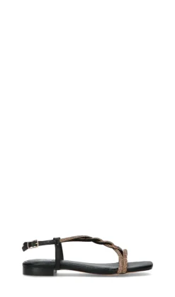 BIBI LOU Sandalo donna nero/oro