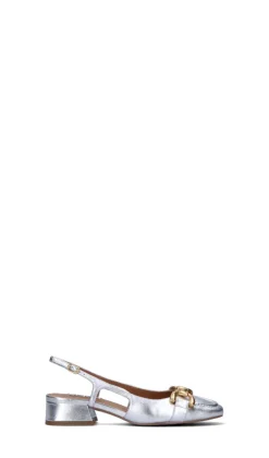 BIBI LOU Slingback donna argento in pelle