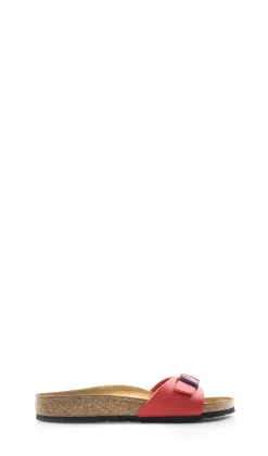 BIRKENSTOCK MADRID Ciabatta donna rossa in pelle