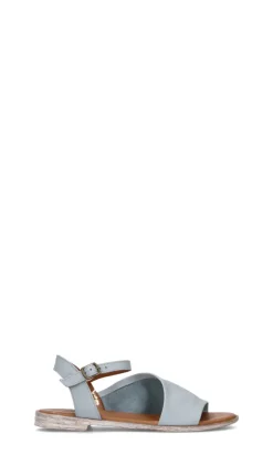 BUENO Sandalo donna giallo in pelle