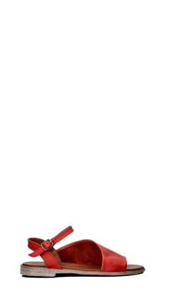 BUENO Sandalo donna rosso in pelle