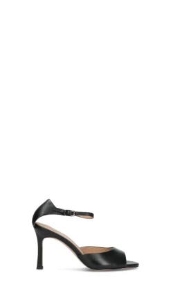 CAFéNOIR Sandalo donna nero in pelle