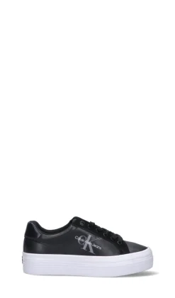 CALVIN KLEIN JEANS Sneaker donna nera in pelle