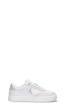 CALVIN KLEIN JEANS Sneaker donna bianca/panna in pelle