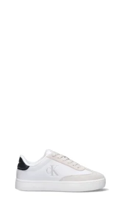 CALVIN KLEIN JEANS Sneaker donna bianca/nera in pelle