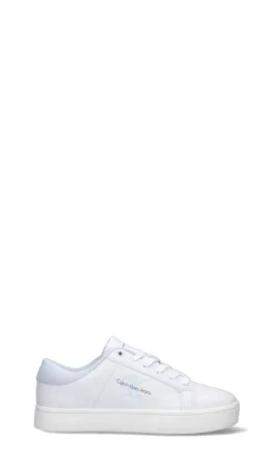 CALVIN KLEIN JEANS Sneaker donna bianca/azzurra in pelle