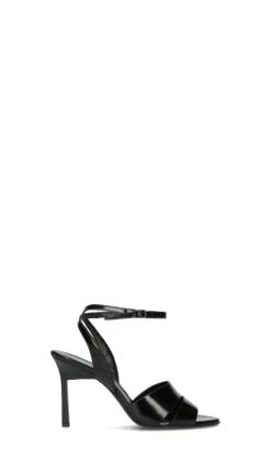 CALVIN KLEIN Sandalo donna nero in pelle