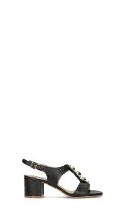 CAMILA Sandalo donna nero in pelle