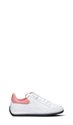 CANDICE COOPER. Sneaker donna bianca/rosa in pelle