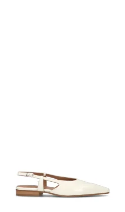 CARMENS Slingback donna bianca in pelle