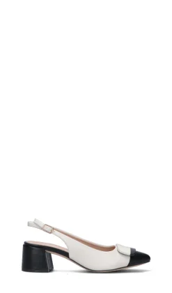 CATCH JUICE Slingback donna bianca/nera