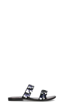 CB FUSHION Ciabatta donna nera/blu/argento