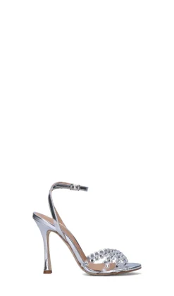 CHANTAL 1962 Sandalo donna argento in pelle