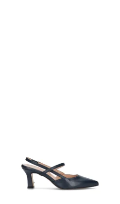 CINZIA VALLE Slingback donna blu in pelle