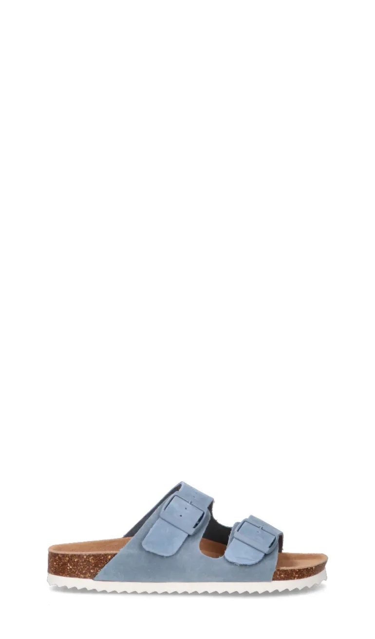 COLORS OF CALIFORNIA Ciabatta donna azzurra in suede