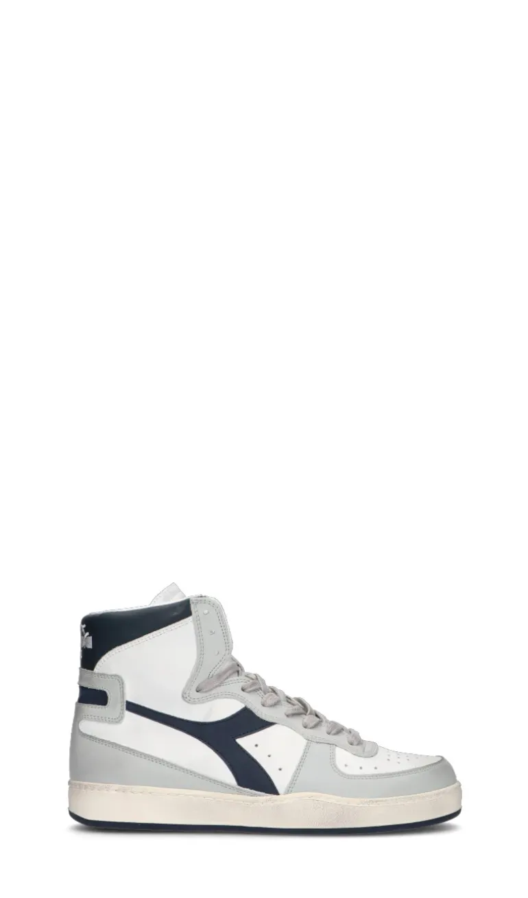 DIADORA HERITAGE - MI BASKET USED Sneaker donna bianca/grigia in pelle