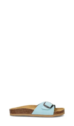 DOREA Ciabatta donna azzurra in pelle