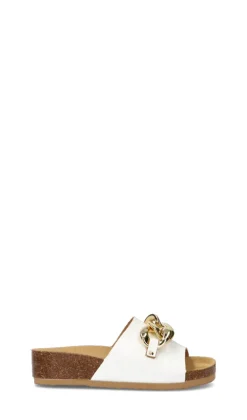 DOREA Ciabatta donna bianca in pelle