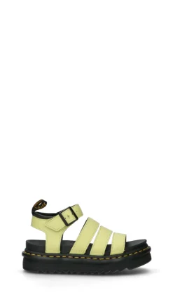 DR. MARTENS Sandalo donna verde in pelle