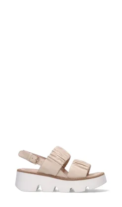 EMANUELLE VEE Sandalo donna beige in pelle