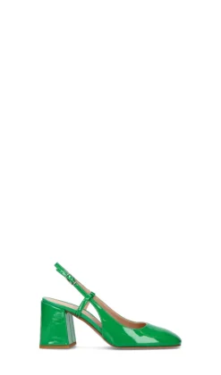 ENZO DI MARTINO Slingback donna verde in pelle