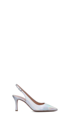 ENZO DI MARTINO Slingback donna argento in pelle
