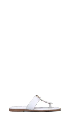 FRACOMINA Infradito donna bianca in pelle