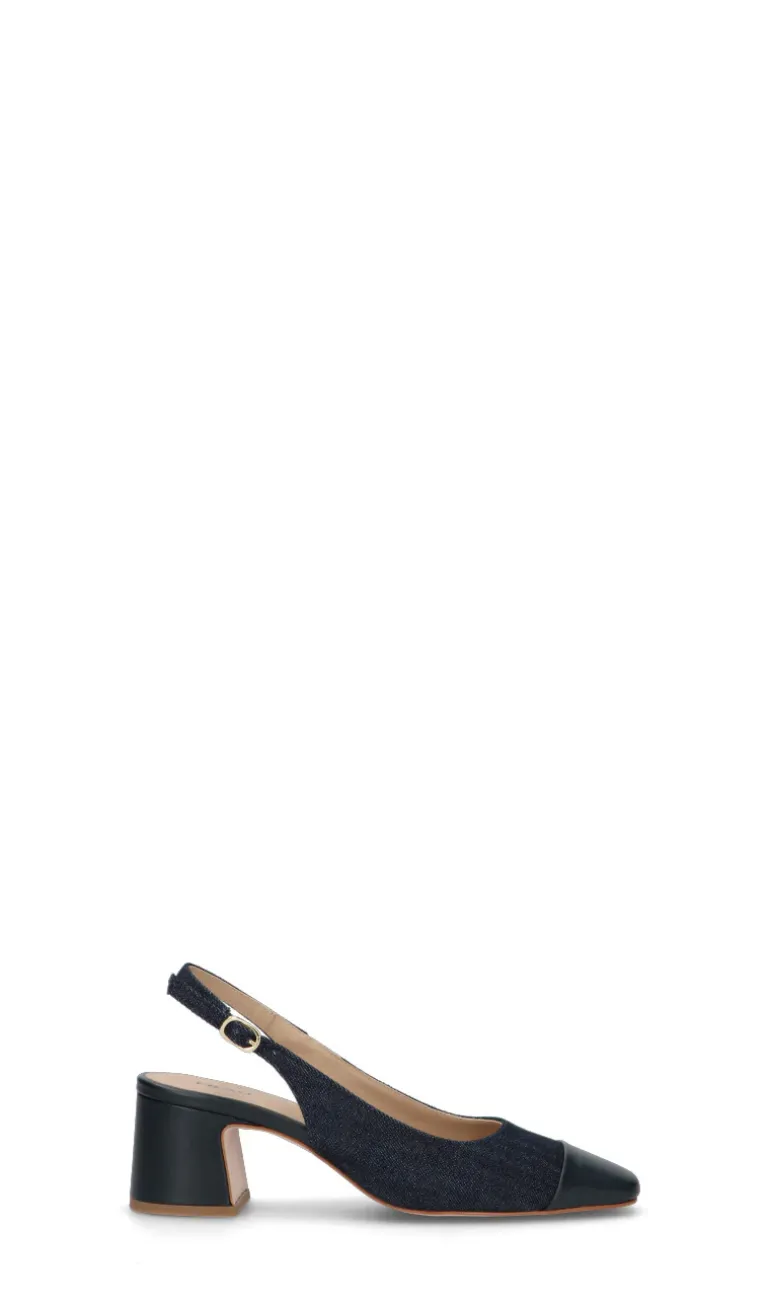 FRAU Decollete donna blu in pelle