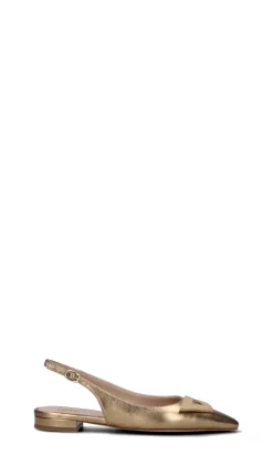 FRAU Decollete donna oro in pelle