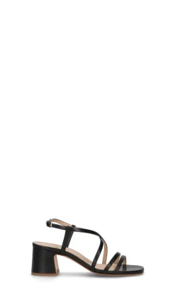 FRAU Sandalo donna nero in pelle