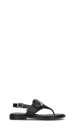 FRAU Sandalo donna nero in pelle