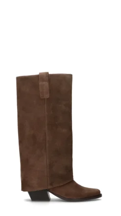 FRICKY Stivale donna marrone in suede