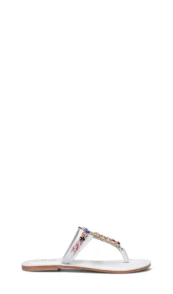 GAUDI' Ciabatta donna bianca in pelle