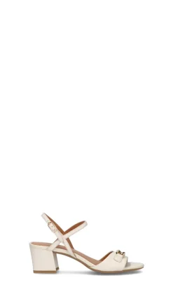 GEOX Sandalo donna bianco in pelle