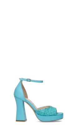 GIANMARCO F Decollete donna turchese in pelle