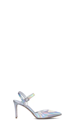 GIANMARCO F Slingback donna argento in pelle