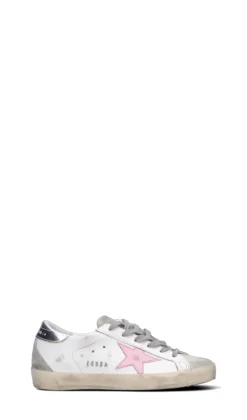 GOLDEN GOOSE Sneaker donna bianca/argento/rosa in pelle