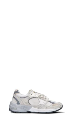 GOLDEN GOOSE Sneaker donna bianca/argento in pelle