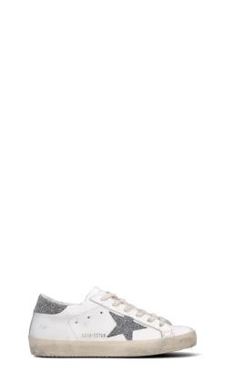 GOLDEN GOOSE Sneaker donna bianca/argento in pelle
