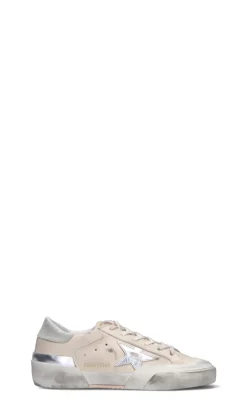 GOLDEN GOOSE SUPER-STAR PENSTAR MULTIFOXING Sneaker donna panna/argento in pelle