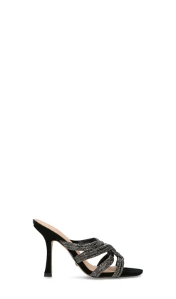 GUESS Ciabatta donna nera in pelle