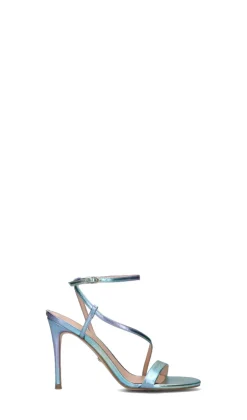 GUESS Sandalo donna azzurro in pelle