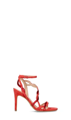 GUESS Sandalo donna rosso in suede